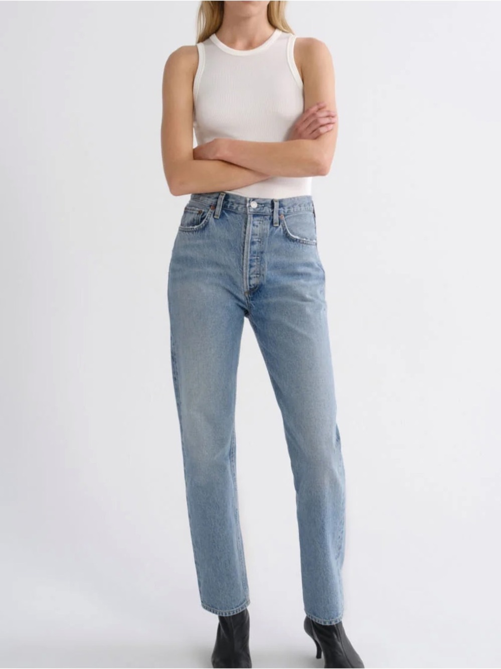 AGOLDE 90'S PINCH WAIST HIGH RISE STRAIGHT